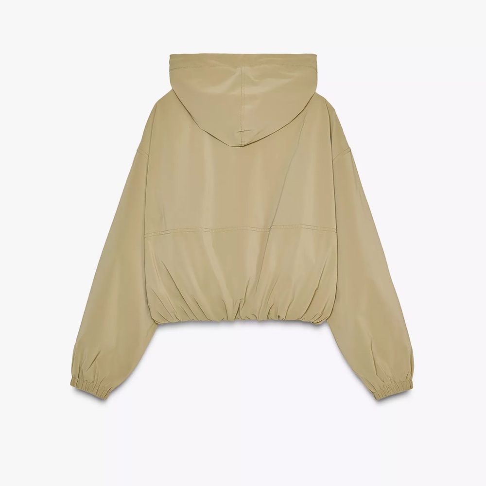 Zara Tan Bomber Jacket Oversized Relaxed Fit - Picture 2 of 2